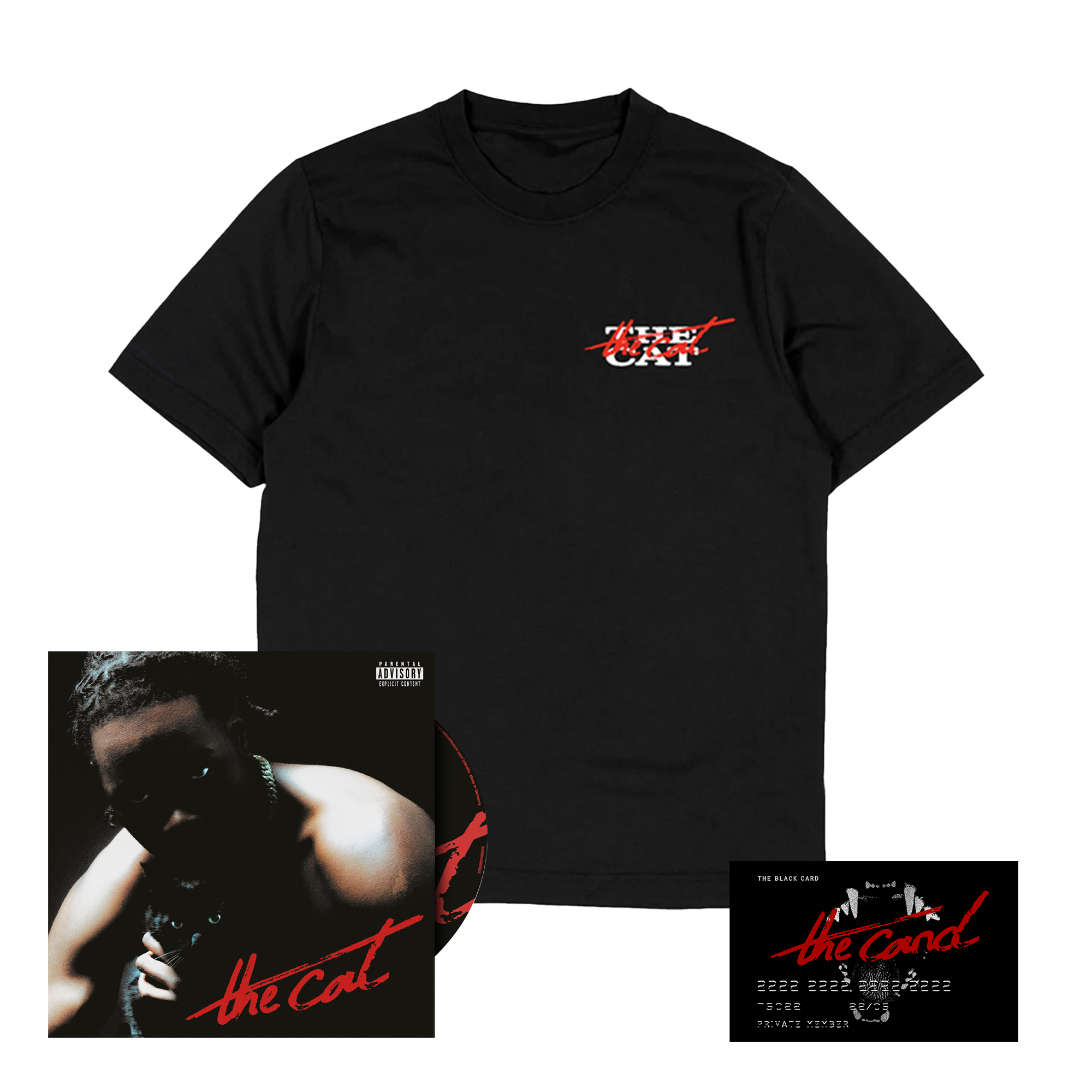 CD « The cat » + T-shirt "The Cat"+ Black Card
